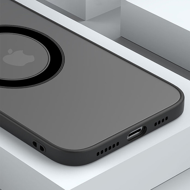 Case for Apple iPhone 13 Mini Alogy Hybrid Mag Case for MagSafe with camera protection matte black