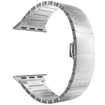 Bransoleta Alogy Stainless Steel pro Apple Watch 38/40/41 mm Srebrna