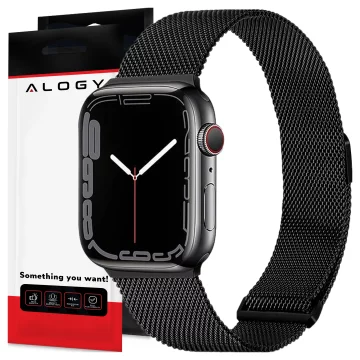 Alogy Steel Strap Apple Watch Bracelet 38/40/41mm Stainless Steel Black