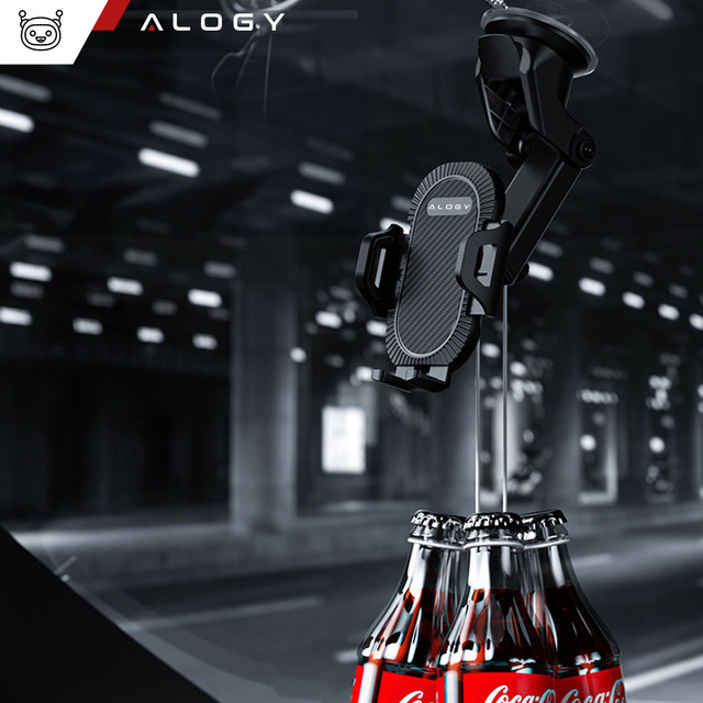 Alogy 3in1 Car Phone Holder for Car Windshield Grille Cockpit Black