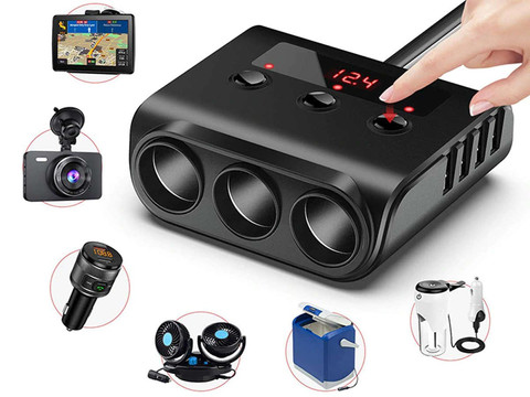 Alogy HUB car adapter for cigarette lighter 12V-24V