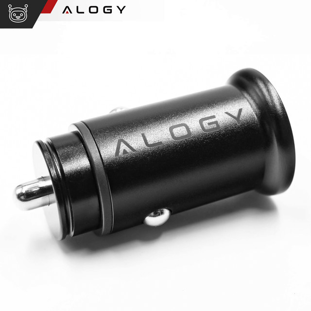 48W USB QC 3.0 Car Charger 18W USB-C C PD 30W Fast Powerful for Alogy Car Phone Matte Black