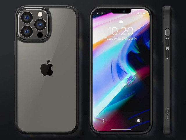 Kryt Spigen Ultra Hybrid pro Apple iPhone 13 Pro Matte Black Glass