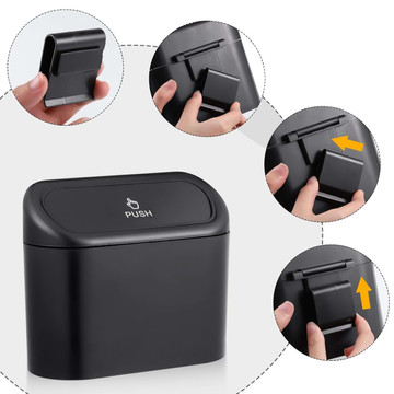 Organizér na odpadkový koš do auta mini malý odpadkový koš do auta Alogy černé pytle na odpadky 90 ks. mix 6 rohlíků