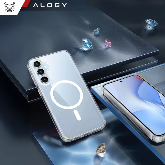 Hülle für Apple iPhone 16 Pro Max Alogy Anti-Shock Hybrid Case für MagSafe Transparent