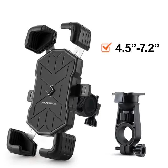 Uchwyt rowerowy Rockbros 25210030001 na kierownicę 4,5–7,2″ – czarny