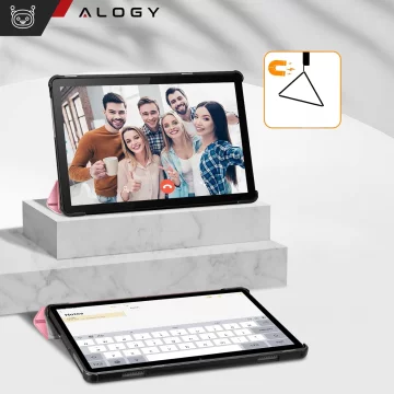 Lenovo Tab M10 3gen 3 GEN 10.1 2022 TB328FU TB328XU Tablet Case Alogy Book Cover Pink