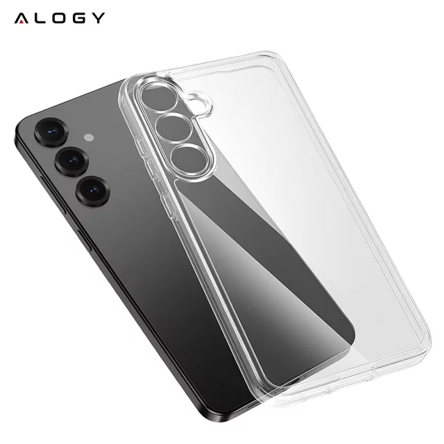 Clear Case for Samsung Galaxy S25 Plus, Raised Edges, Perfect Fit, PC TPU, Alogy HybridShield™ Case