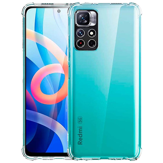 ShockProof Alogy Silicone Armor Case for Xiaomi Poco M4 Pro 5G Transparent