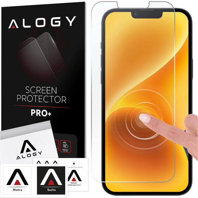 Hybridní sklo pro obrazovku Apple iPhone 14 Alogy Flexi Glass 9H Case Friendly flat screen