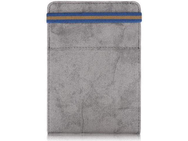 Alogy Slim Ledertasche für Kindle Paperwhite 4 2018/2019 Graue Folie