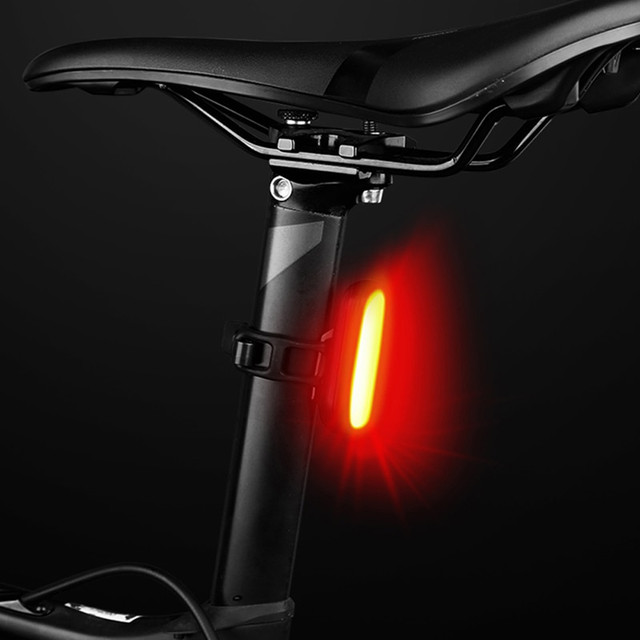 Silná zadní LED svítilna na kolo USB Alogy light voděodolné osvětlení na kolo Red