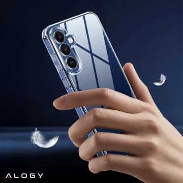 Transparente Schutzhülle für Samsung Galaxy S25 Plus, erhöhte Kanten, perfekte Passform, PC TPU, Alogy HybridShield™ Hülle