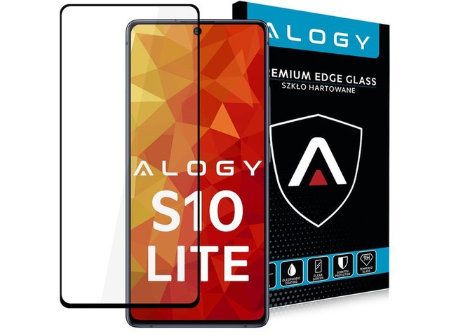 Pouzdro Glass Alogy Full Glue vhodné pro Samsung Galaxy S10 Lite černé