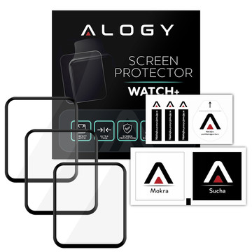 3x Flexible Glass 3D Alogy Screen Protector Pro for Xiaomi Redmi Watch 2 Lite Black