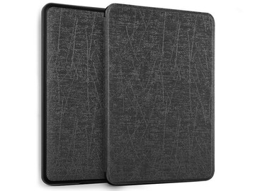 Black Gloss Alogy Leather Smart Case Kindle Paperwhite 4 Glass