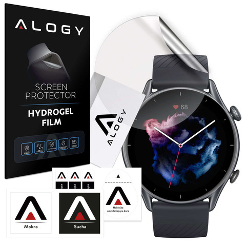 Alogy Hydrogel Hydrogel Protective Film for Smartwatch for Xiaomi AmazFit GTR 3 Pro