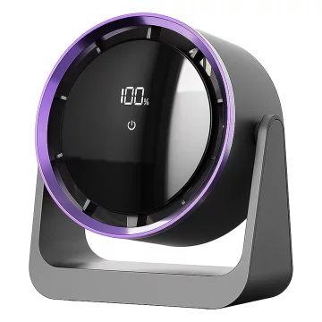 Stolní ventilátor stojící ventilátor malé oběhové čerpadlo s klipem bezdrátové ruční 500mAh USB-C Alogy White
