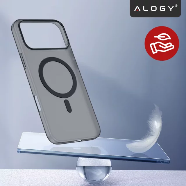 Pouzdro Apple iPhone 17 Pro – matný kryt MagSafe s ochranou čočky, tenký a odolný proti poškrábání, perfektně padne – Alogy Skinny MatteCase™ černý