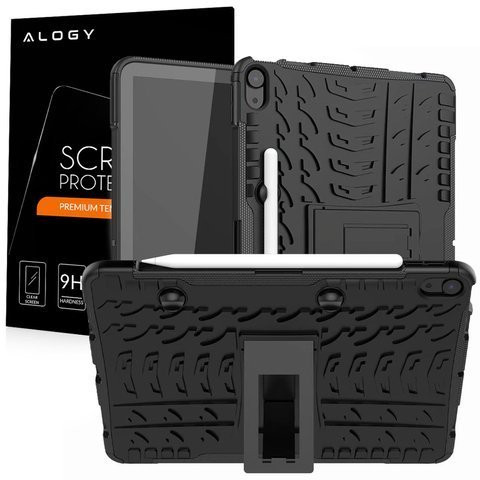 Alogy Armored Case for Apple iPad Air 4 2020/ 5 2022 Black Glass