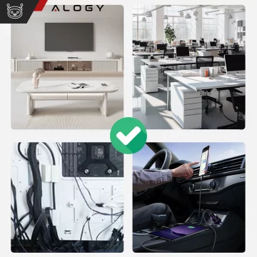 HUB splitter Alogy Adaptér pro počítačový notebook s USB-C na 3x USB-A 2.0 1x USB-A 3.0 šedý