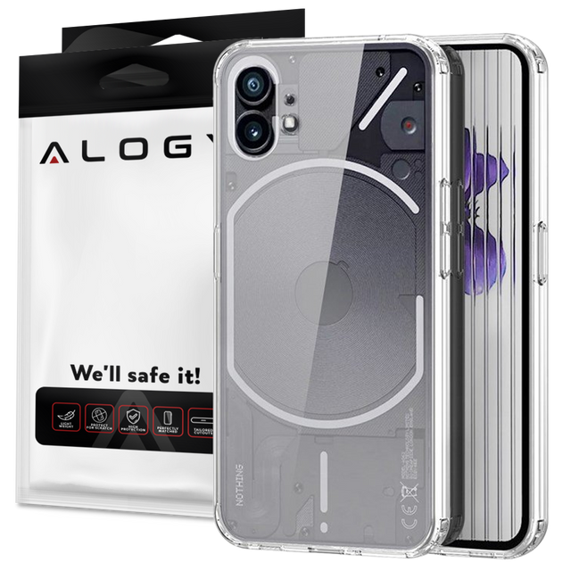 Etui ochronne obudowa pokrowiec Alogy Hybrid Clear Case do Nothing Phone 1 Przezroczyste