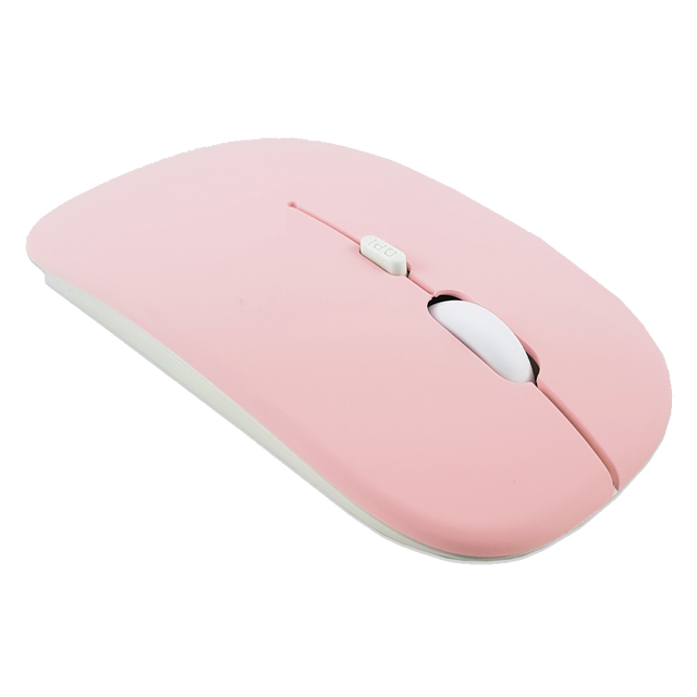 Myszka mysz bezprzewodowa komputerowa Alogy Mouse Bluetooth do laptopa tabletu Różowa