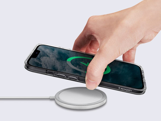 Pouzdro Spigen Ultra Hybrid pro Apple iPhone 13 Mini Crystal Clear Glass