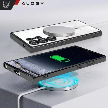 Samsung Galaxy S25 Ultra Alogy LuxeShield™️ Glamour Luxus-Ringhülle mit Kameraabdeckung, Schwarz