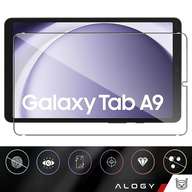 2x Szkło hartowane do Samsung Galaxy Tab A9 2023 8.7" 2gen X110 / X115 na ekran Alogy Screen Protector Pro+ 9H