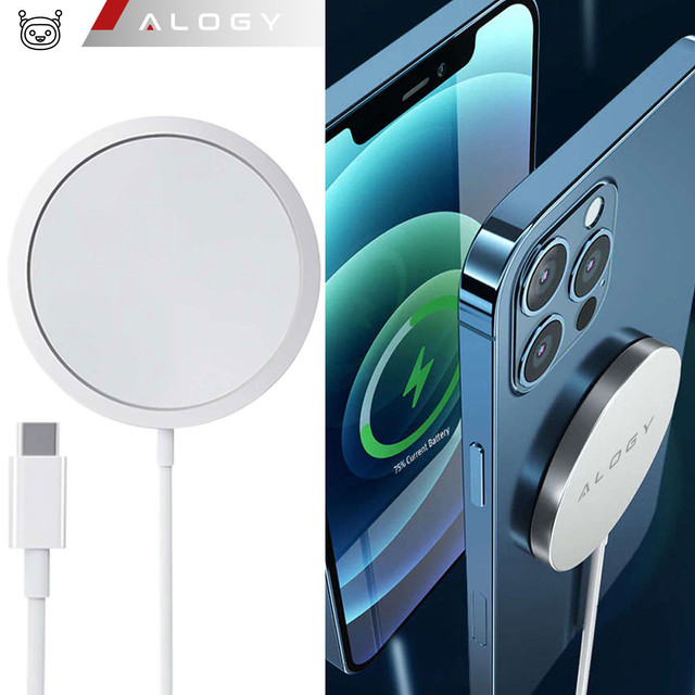 Alogy kabelloses Ladegerät für MagSafe 20W für iPhone 12/13/14 / PRO / MAX / MINI Weiß