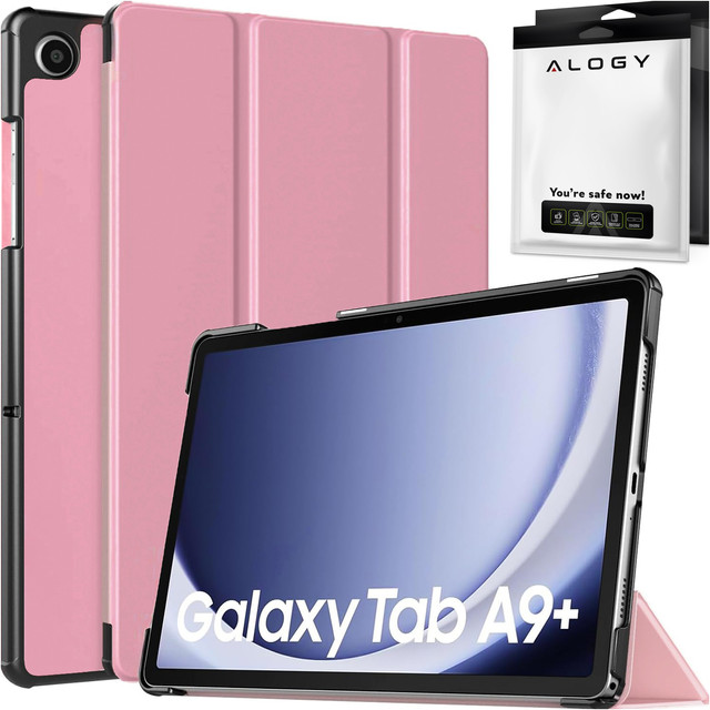 Pouzdro pro Samsung Galaxy Tab A9 2023 11" (X210/X215/X216) Alogy Book Cover Pouzdro ochranné růžové sklo