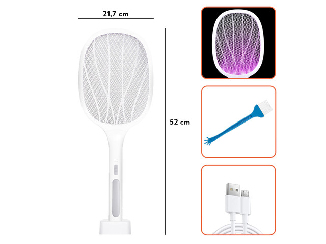 6 LED UV Alogy Insektenvernichter Lampe, Tragbare Insektenfalle, Insekten Weiß