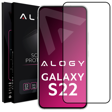 Tempered glass for the Alogy Full Glue case friendly case for Samsung Galaxy S24 Ultra Black