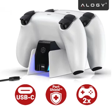 Dual-Dockingstation für den PlayStation 5 PS5-Controller Pad White