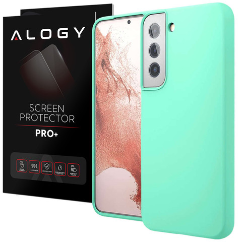Alogy Thin Soft Case for Samsung Galaxy S22 Turquoise Glass