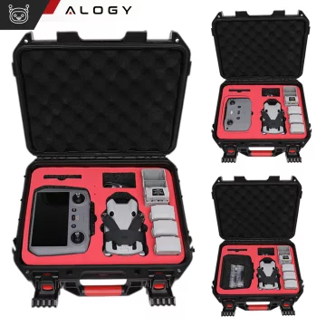Tasche Tragetasche für DJI Mini 4 Pro, Mini 3 Pro, Mini 3 Cover Drone Case Alogy Controller Hard Case Schwarz