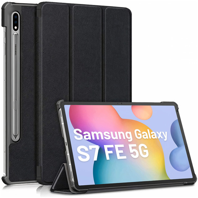 Etui z klapką Alogy Book Cover do Galaxy Tab S7 FE 5G 12.4 T730/T736B Czarny
