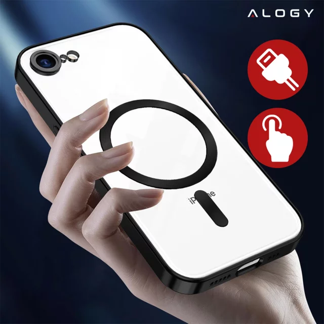 MagSafe Case for Apple iPhone 16 Pro Max Alogy Glamour Luxury Ring Case Gold-Transparent