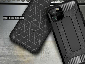 Etui Alogy Hard Armor pro Apple iPhone 11 Pro Max czarne