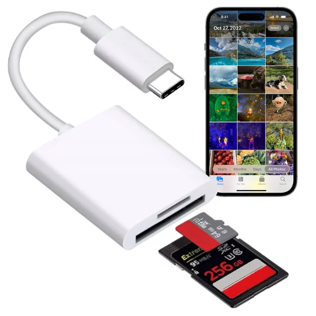 Alogy SD-Micro-Kartenleser für iPhone USB-C-Adapter