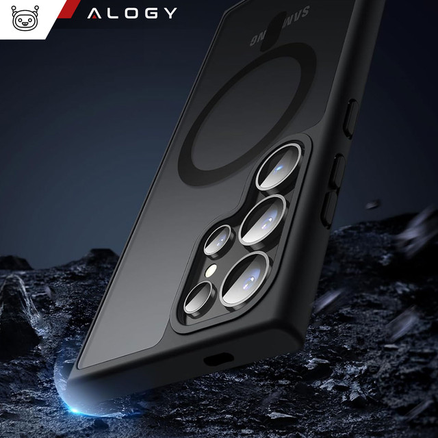Case for Samsung Galaxy S24 Ultra Mag Safe Case MagMat Phone Back Cover Matte Black