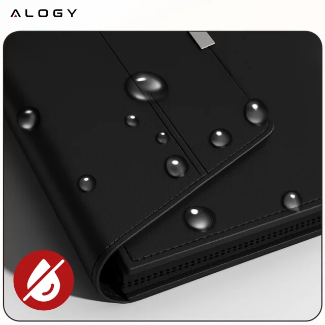 Torba na laptopa Alogy FlexCase Pro wielofunkcyjna rozkładana z podstawką i podkładką na myszkę do Macbooka 15 / 15.6 / 16.1" Czarna