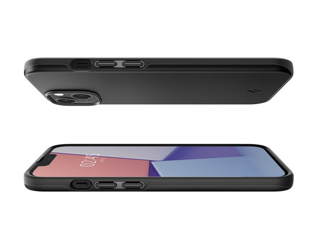 Spigen Thin Fit case for Apple iPhone 13 Black Glass