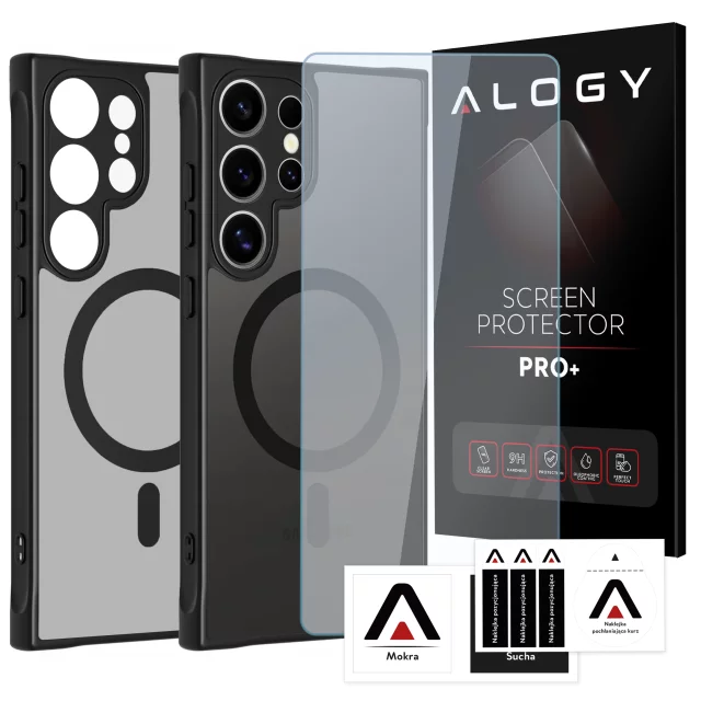 Hülle für Apple iPhone 16 Pro Max Alogy Anti-Shock Hybrid Case für MagSafe Transparent