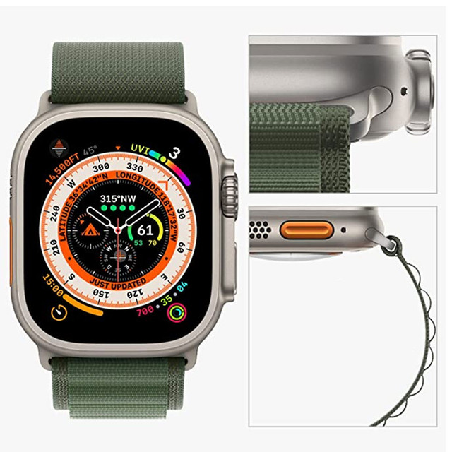 Alogy Sport Strap for Apple Watch 4/5/6/7/8/SE/Ultra (42/44/45/49mm) Green