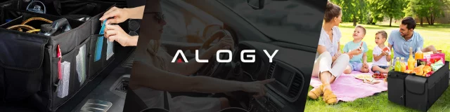 Úložná taška organizéru kufru do auta velký kufr Black XXL Alogy pevný kryt