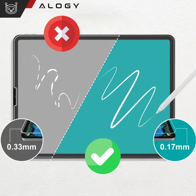 2x Folia matowa Alogy Matte Paper Screen Feel do Apple iPad Air 6 13" 2024 / iPad Pro 13" 2024