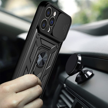 Alogy Camshield Stand Ring Case with Camera Cover for Apple iPhone 13 Pro Glass