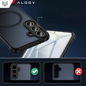 Apple iPhone 16 Pro Max Case Alogy Anti-Shock Hybrid Case for MagSafe Clear